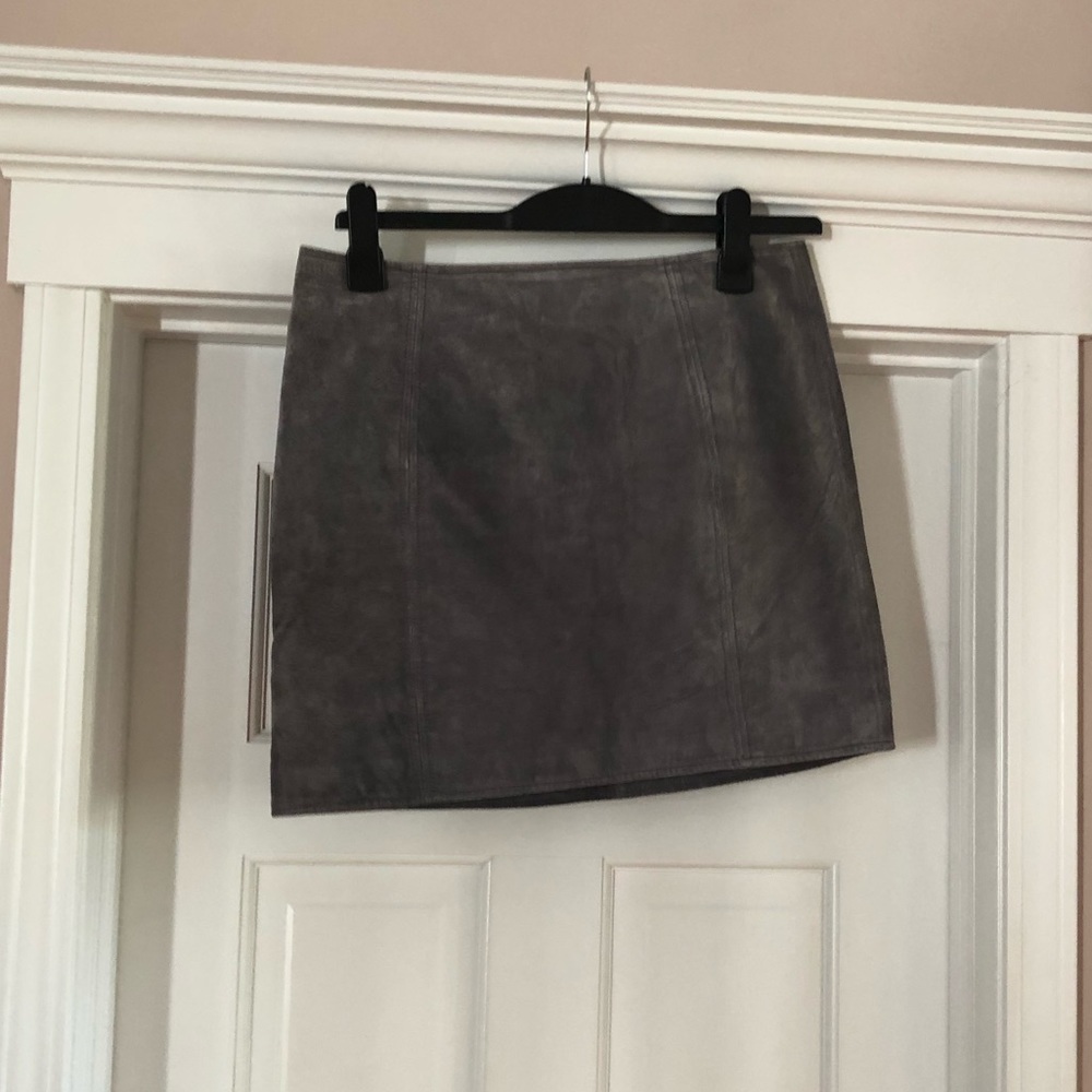 Blanc NYC suede skirt